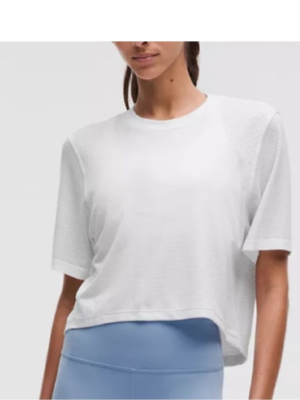Lululemon Swiftly Tech High Low Mesh Top
